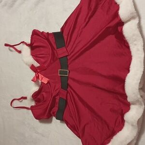 RSLOVE Red and White Santa Chemise